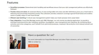 Fiserv Fraud Risk Manager screenshot