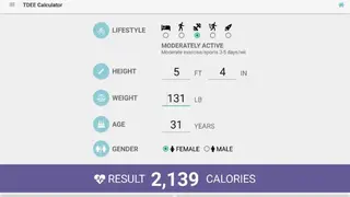 Fitstinct TDEE Calculator screenshot
