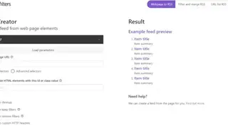 FiveFilters Feed Creator screenshot
