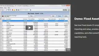 Fixed Assets screenshot