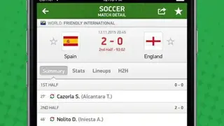FlashScore screenshot