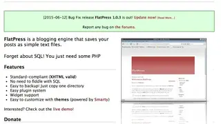 Flatpress screenshot