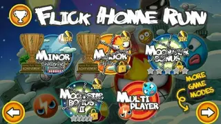 Flick Home Run! baseball game screenshot