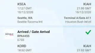 FlightAware screenshot