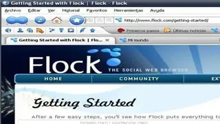 Flock Browser screenshot