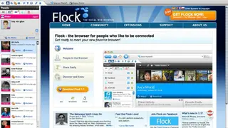 Flock Browser screenshot