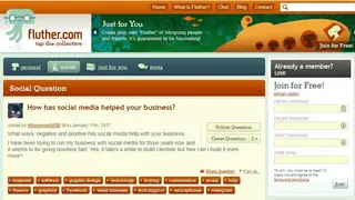 Fluther screenshot