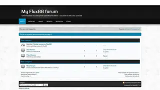 FluxBB screenshot