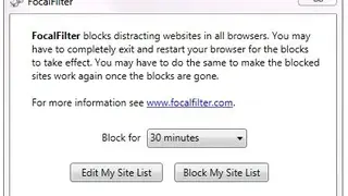 FocalFilter screenshot