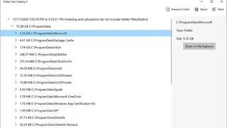 Folder Size Catalog screenshot