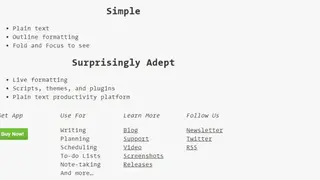 FoldingText screenshot