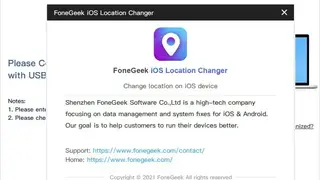 FoneGeek iOS Location Changer screenshot