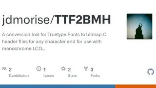 Font conversion tool screenshot