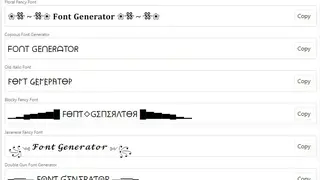 Font Generator screenshot