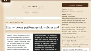 Font Library screenshot
