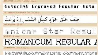 Font Library screenshot