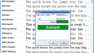 Font Manager screenshot