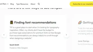 Font Pair screenshot