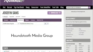 Font Squirrel screenshot