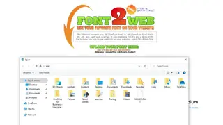 Font2web screenshot