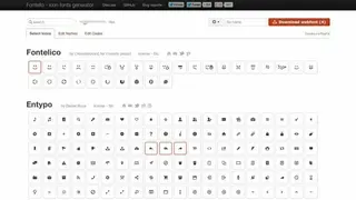 Fontello screenshot