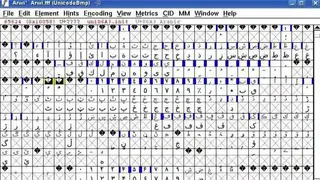FontForge screenshot