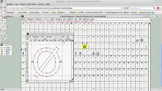 FontForge screenshot