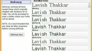 FontFrenzy screenshot