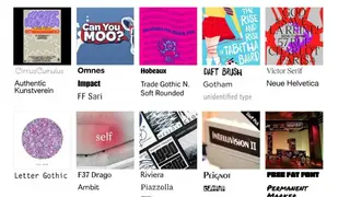 Fonts In Use screenshot