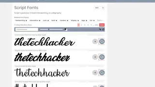 FontSpace screenshot