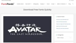 FontsPanda screenshot