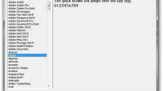 Fontster screenshot