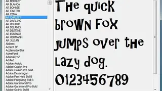 Fontster screenshot