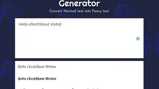 fontvilla Stylish Text Generator screenshot