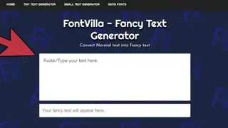 fontvilla Stylish Text Generator screenshot