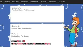 fontvilla Stylish Text Generator screenshot