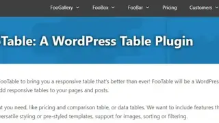 FooTable screenshot