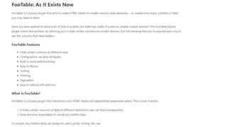 FooTable screenshot