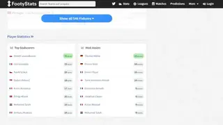 FootyStats screenshot