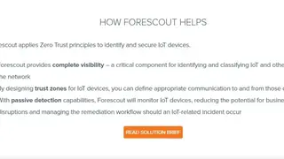 Forescout IoT Security screenshot