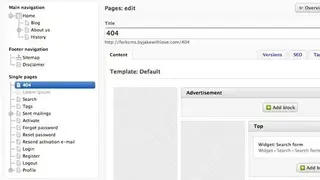 Fork CMS screenshot