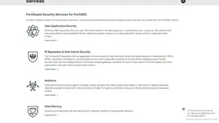 FortiADC screenshot