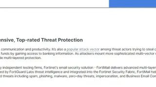 FortiMail screenshot