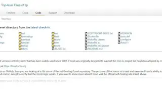 Fossil screenshot