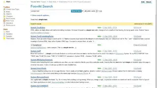 Foswiki screenshot