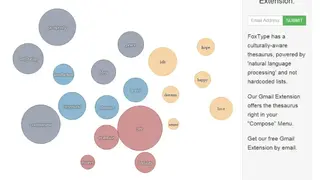 FoxType Thesaurus screenshot