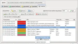 FoxyProxy screenshot