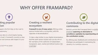 Framapad screenshot