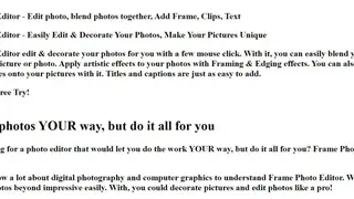 Frame Photo Editor screenshot