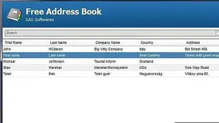 Free Address Book screenshot